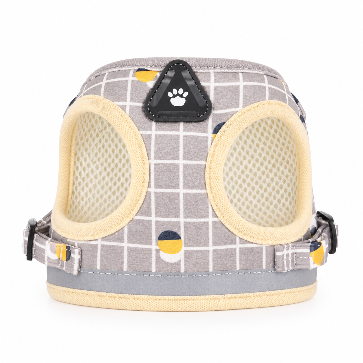 Plaid Reflective Dog Harness & Leash Set