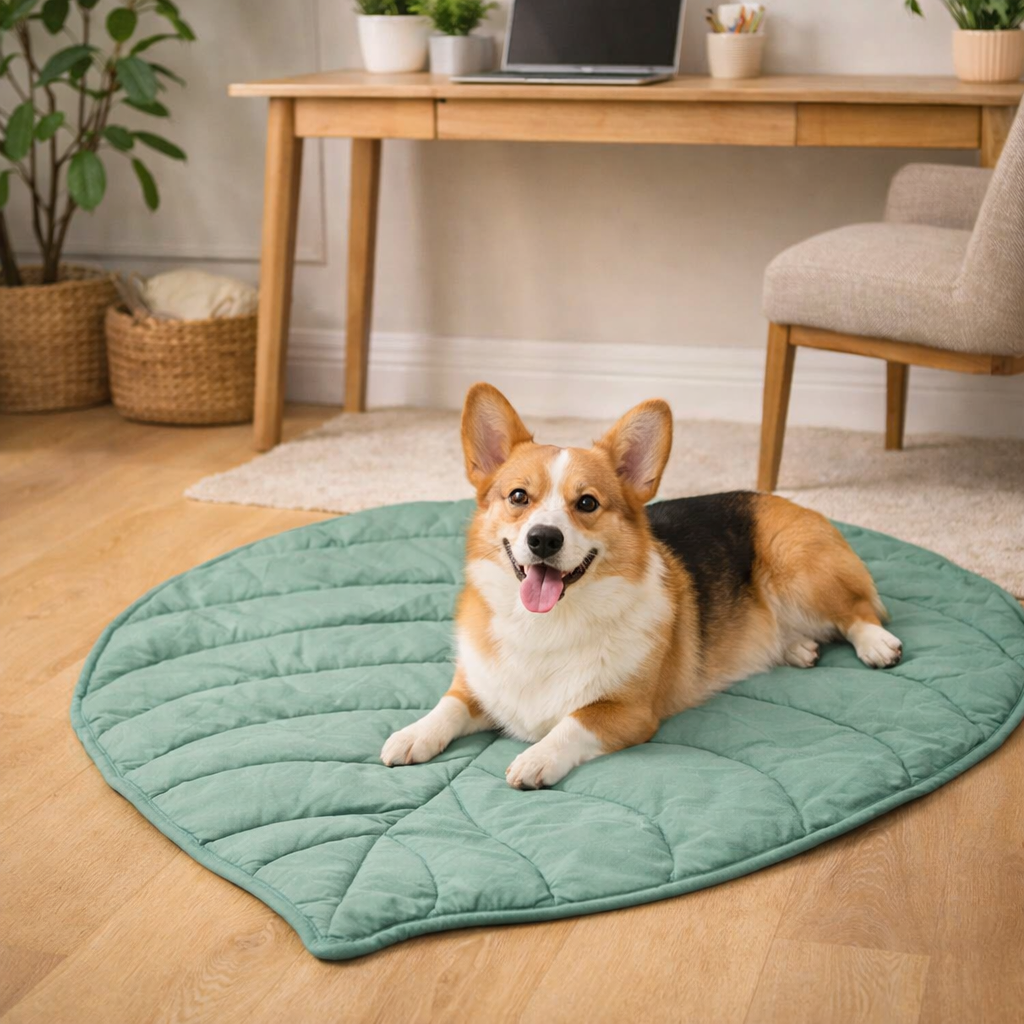 Leaf Shape Dog Blanket Mat
