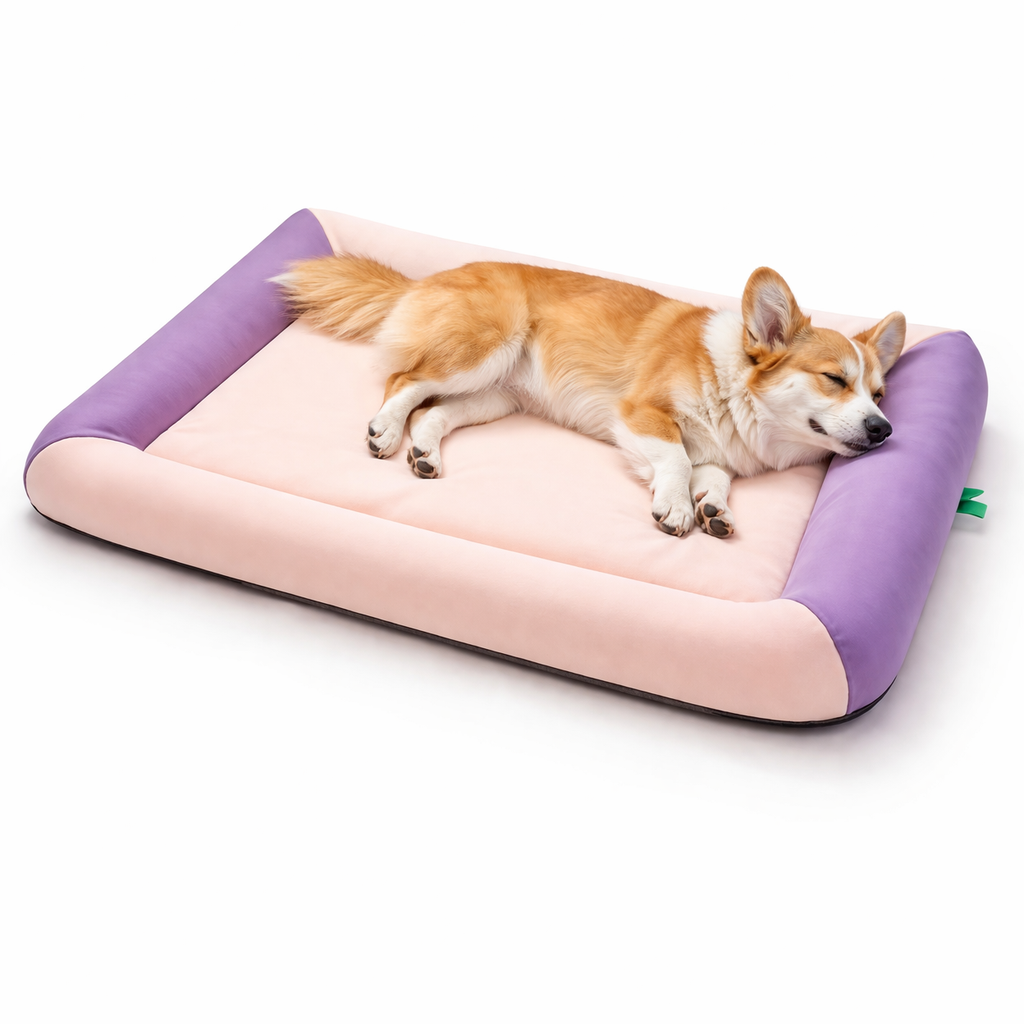 Cooling Dog Bed - Waterproof Summer Pet Bed with Raised Edges