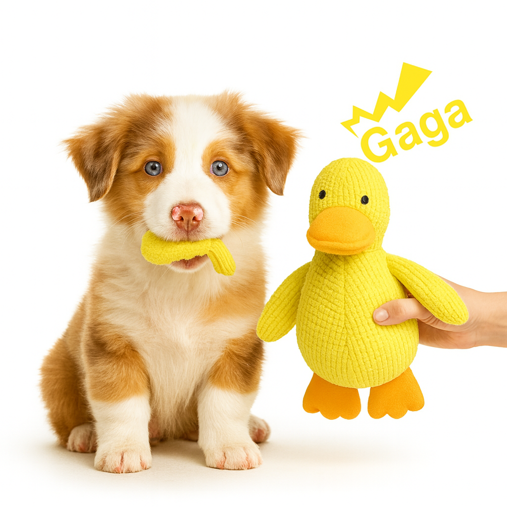 Calming Plush Duck Dog Toy