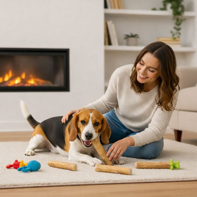 Dog Wooden Chew Stick Tooth Pressure Relief Toy