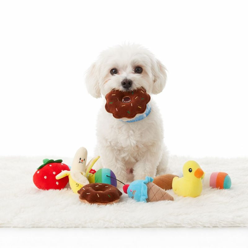 Dog Plush Toy Set (7 Pack) – Squeaky Chew Toys for Puppies & Small Dogs