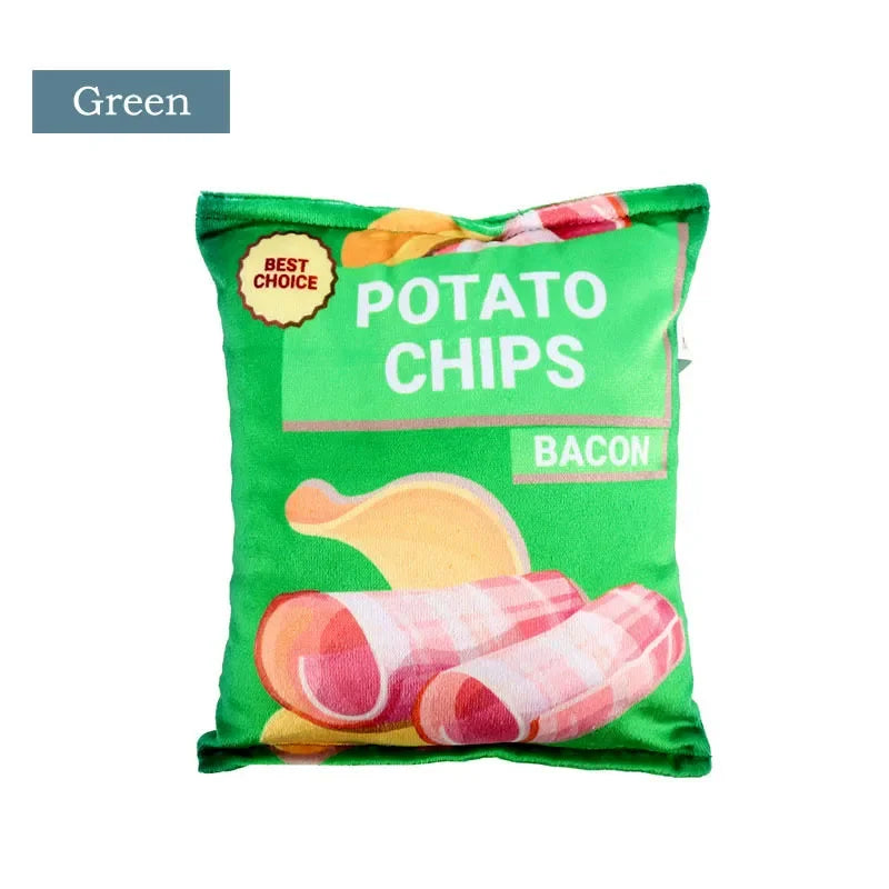 Dog Crisps Squeaky Chew Toy