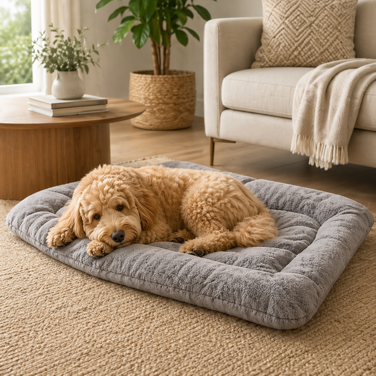 Plush Dog Bed Mat