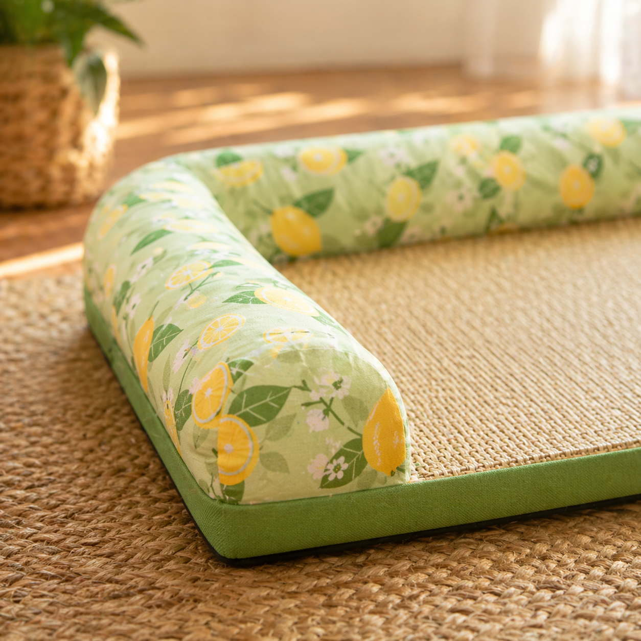 Cooling Pet Bed Mat with Bolster