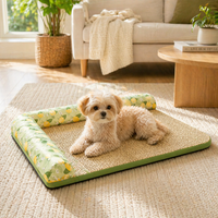 Cooling Pet Bed Mat with Bolster