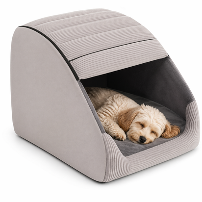 Hooded Dog Bed Cave