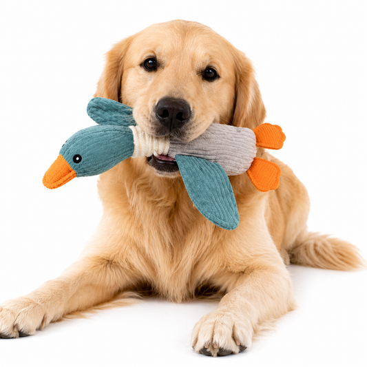 Durable Plush Goose Dog Toy