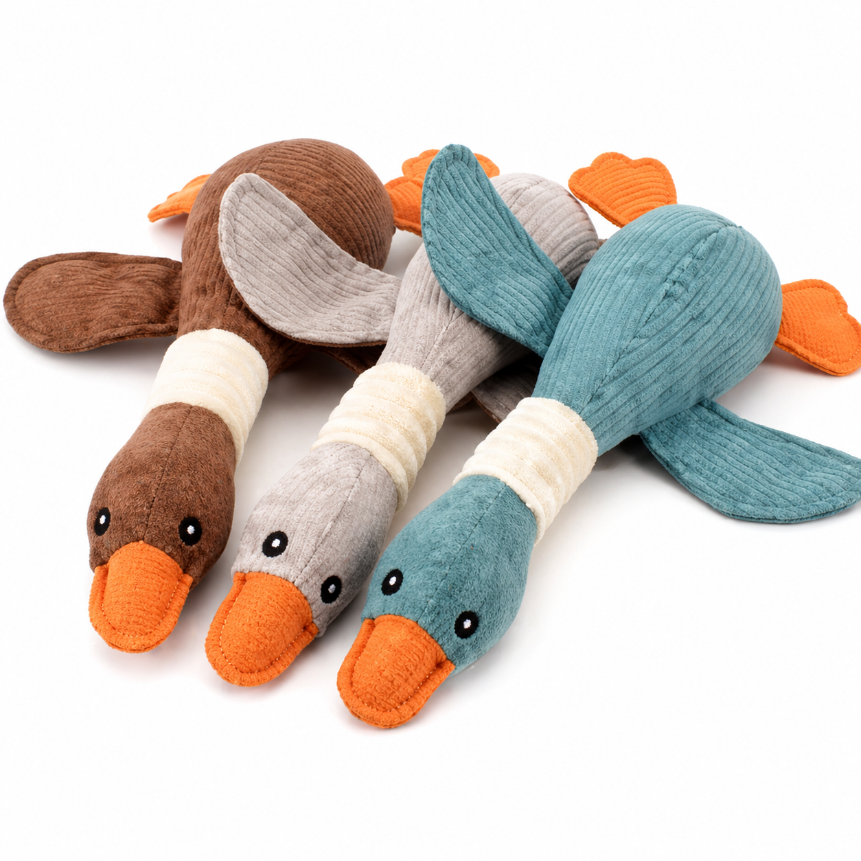 Durable Plush Goose Dog Toy