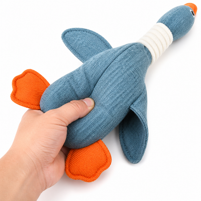 Durable Plush Goose Dog Toy