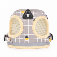 Plaid Reflective Dog Harness & Leash Set