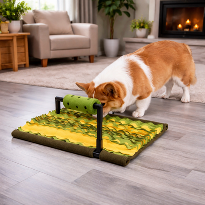 Dog Snuffle Mat - Interactive Feeding & Nose Work Puzzle Toy for Mental Stimulation