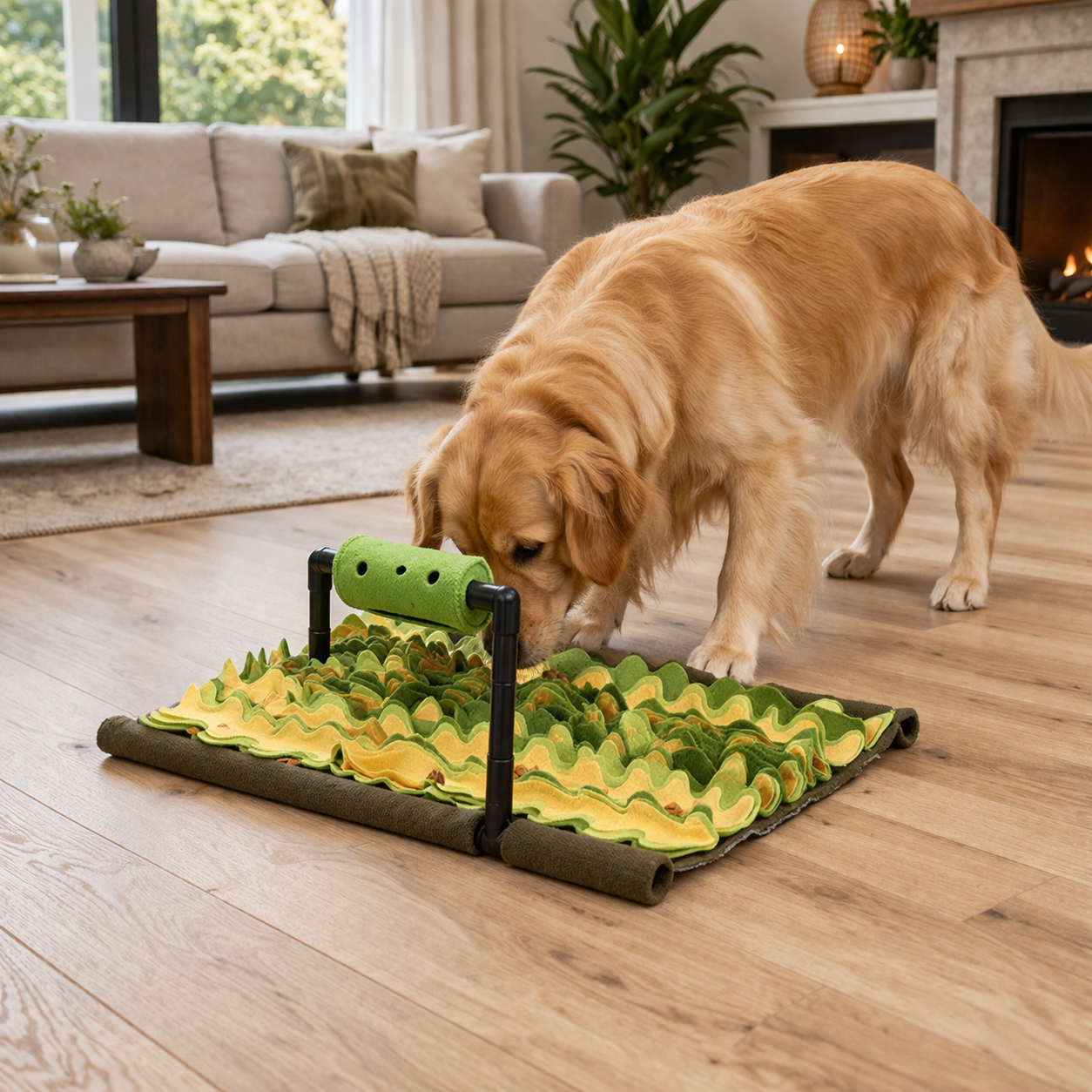 Dog Snuffle Mat - Interactive Feeding & Nose Work Puzzle Toy for Mental Stimulation