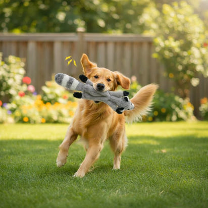 Plush Squeaky Dog Chew Crinkle Toy