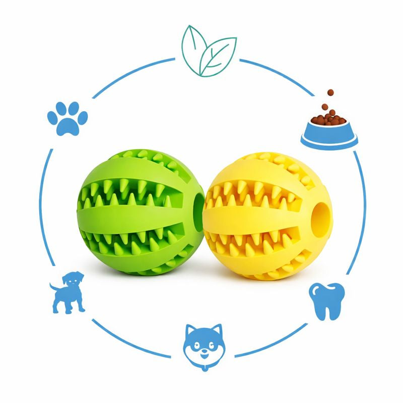 Dog Chewing Interactive Rubber Ball Toy