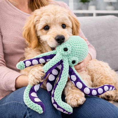 Calming Dog Plush Octopus Toy