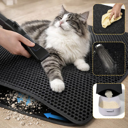Cat Double Layer Waterproof Litter Mat