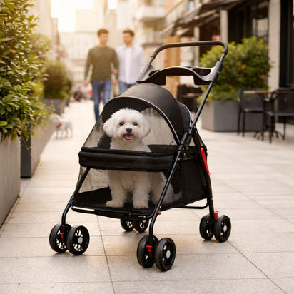 Foldable Lightweight Pet Stroller for Dogs & Cats