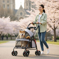 Foldable Lightweight Pet Stroller for Dogs & Cats