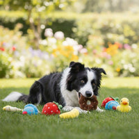 Dog Plush Toy Set (7 Pack) – Squeaky Chew Toys for Puppies & Small Dogs