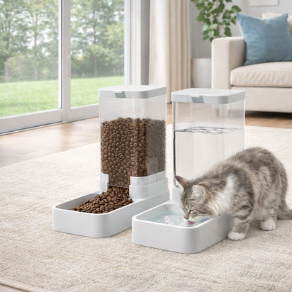 Automatic Pet Feeder and Water Dispenser