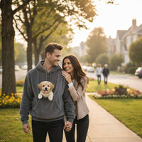 Unisex Pet Carrier Hoodie Plush Sweatshirt