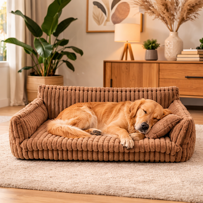 Large Washable Fluffy Orthopedic Soft Dog Pillow Sofa Bed