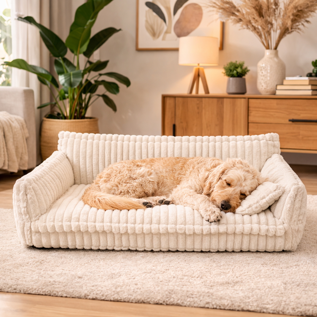 Large Washable Fluffy Orthopedic Soft Dog Pillow Sofa Bed
