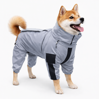 Reflective All-weather Waterproof Dog Rain Coat