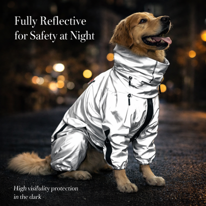 Reflective All-weather Waterproof Dog Rain Coat