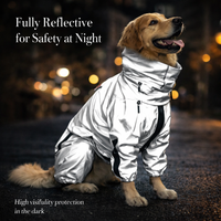 Reflective All-weather Waterproof Dog Rain Coat