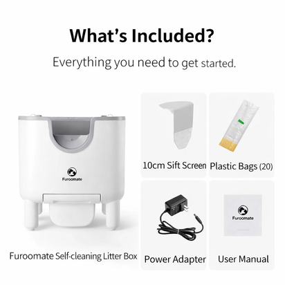 Automatic Self-Cleaning Cat Litter Box – Open-Top, Odor Control, Smart Safety Sensors