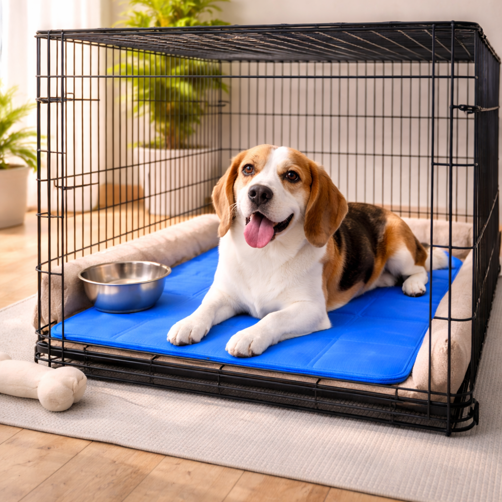 Large Dog Cooling Mat – Self-Cooling Gel Pad for Crate, Bed & Floor