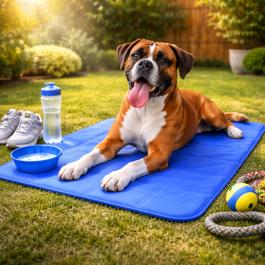 Large Dog Cooling Mat – Self-Cooling Gel Pad for Crate, Bed & Floor
