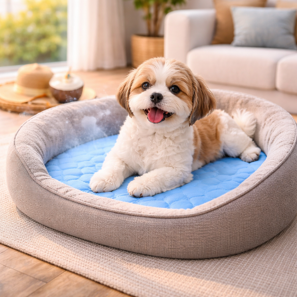 Dog Cooling Mat – Breathable Cooling Pad for Summer, Lightweight & Washable