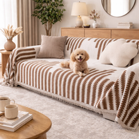 Chenille Sofa Cover Throw – Non-Slip Couch Cover Blanket, Washable All-Season Protector