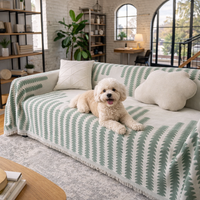 Chenille Sofa Cover Throw – Non-Slip Couch Cover Blanket, Washable All-Season Protector
