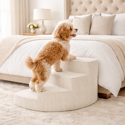 Orthopedic Dog Stairs for Couch - Non-Slip Foam Pet Steps