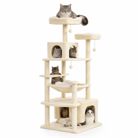 Cat Tree Tower - Multi-Level Condo with Sisal Scratching Posts & Hammock