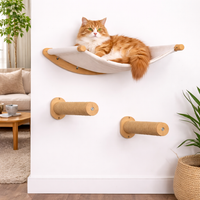 Wall-Mounted Cat Shelves & Steps -  Modern Cat Climbing Wall Set for Play, Rest & Lounge