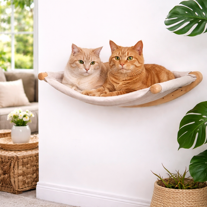 Wall-Mounted Cat Shelves & Steps -  Modern Cat Climbing Wall Set for Play, Rest & Lounge