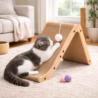 L-Shaped Cat Scratcher – Cardboard Scratch Pad with Wall Protection Design