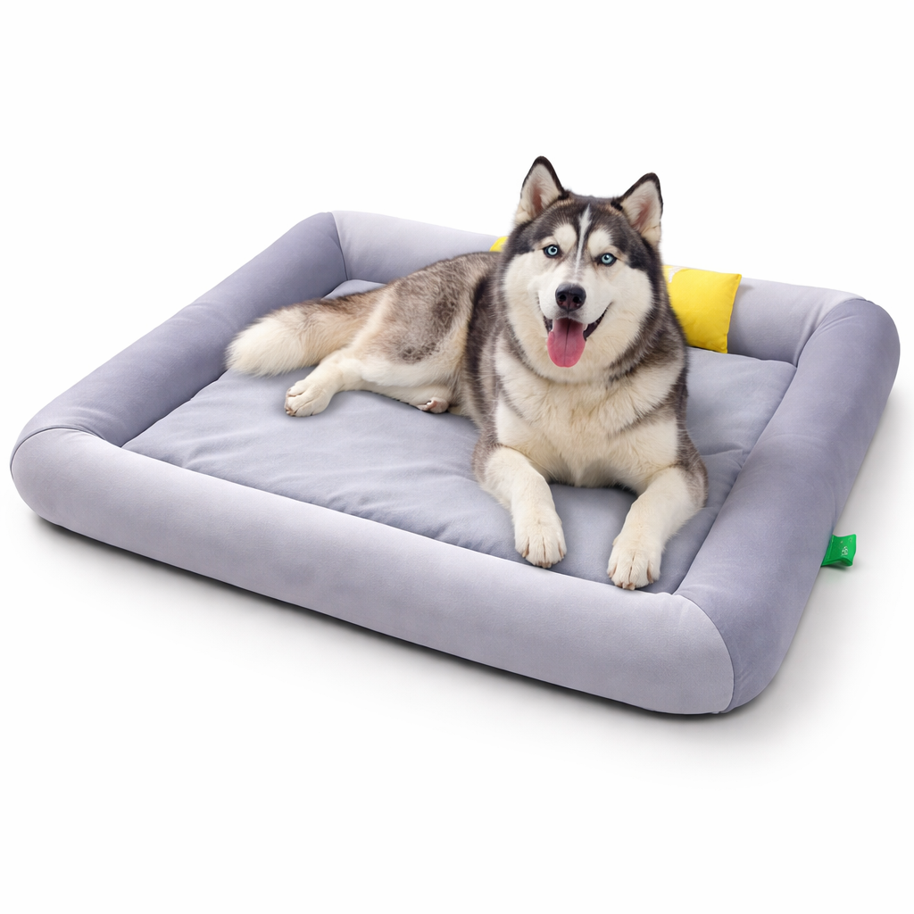 Cooling Dog Bed - Waterproof Summer Pet Bed with Raised Edges