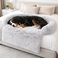 Calming Dog Sofa Cover Bed -  Soft Plush Furniture Protector for Couch & Bed