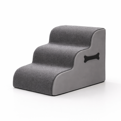 Orthopedic Dog Stairs -  Soft Non-Slip Pet Steps with Gentle Ramp