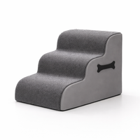 Orthopedic Dog Stairs -  Soft Non-Slip Pet Steps with Gentle Ramp