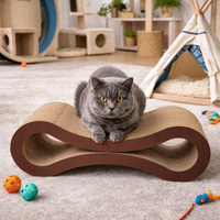 Infinity Cat Scratcher Lounge - Cardboard Scratching Bed for Cats