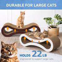 Infinity Cat Scratcher Lounge - Cardboard Scratching Bed for Cats