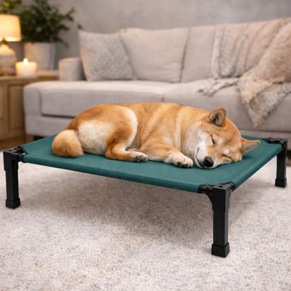Premium Elevated Cooling Dog Bed – Breathable Raised Mesh Pet Cot