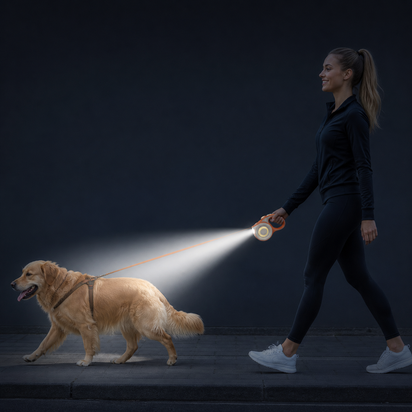 LED Retractable Dog Leash 5m